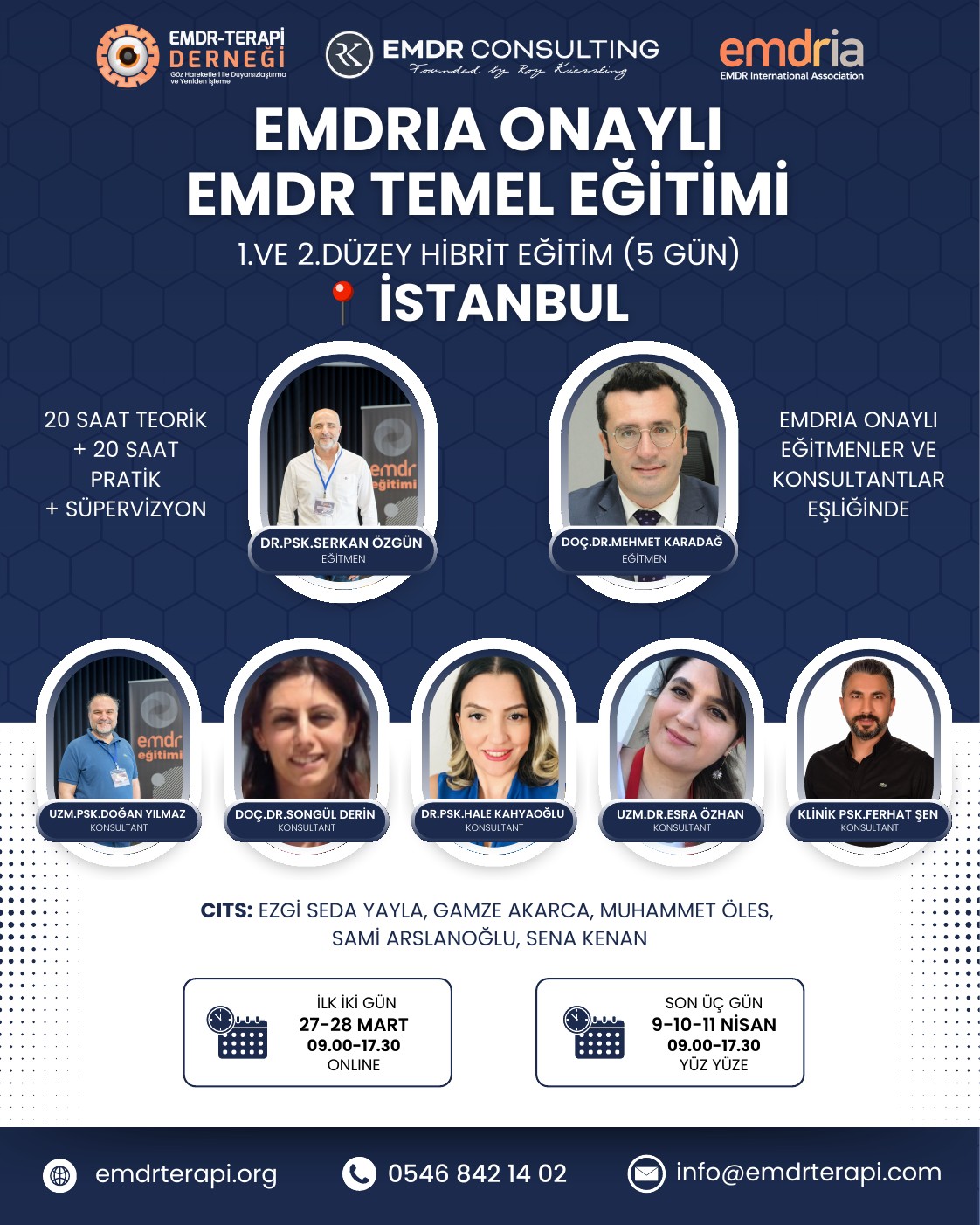İstanbul 2027 EMDRIA Onaylı EMDR Temel Eğitimi afişi